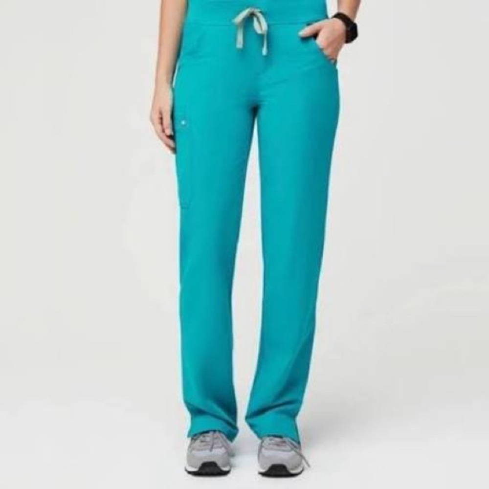 Figs Women's Teal Kade Scrub Pants Medium